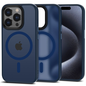 Etui iPhone 15 Pro Tech-protect Magmat Magsafe Matte granatowy