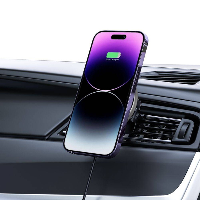 Uchwyt A2 Tech-Protect Magnetic Magsafe Vent Car Wireless Charger 15W czarny