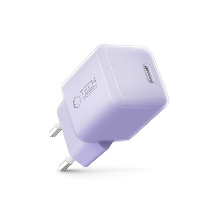 TECH-PROTECT NCM25 1-PORT NETWORK CHARGER PD 25W BABY PURPLE