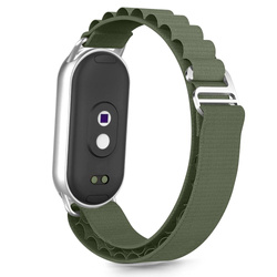 PASEK TECH-PROTECT XIAOMI SMART BAND 8 / 9 / 10 / NFC NYLON PRO ARMY GREEN