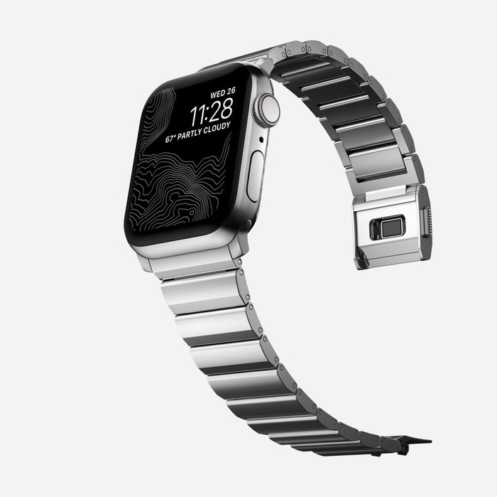 Pasek Tech-protect Steelband Apple Watch 4 / 5 / 6 / 7 / 8 / 9 / Se / Ultra 1 / 2 (42 / 44 / 45 / 49 Mm) Silver