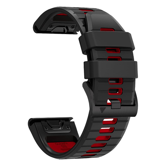 Pasek Garmin Fenix 3 / 5x / 3hr / 5x Plus / 6x / 6x Pro / 7x Tech-protect Iconband Pro czarny/czerwony