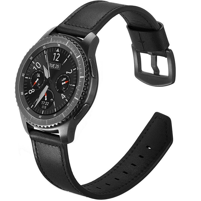 Pasek Samsung Galaxy Watch 46mm TECH-PROTECT Herms Black Czarny