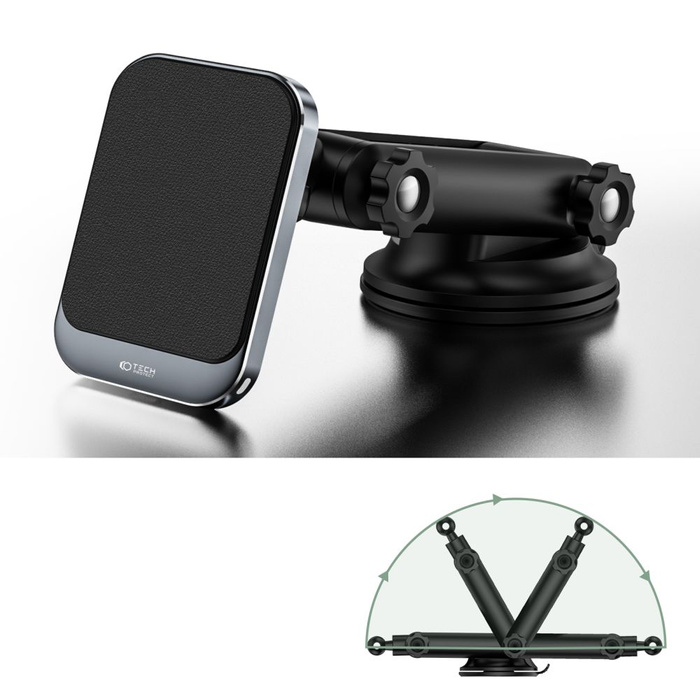 Uchwyt MM15W-V2 Tech-Protect Magnetic Magsafe Dashboard Car Mount Wireless Charger 15W czarny