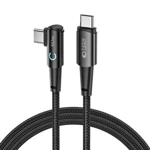 Kabel USB-c Ultraboost Tech-Protect ”l” 60w/6a 200cm Szary