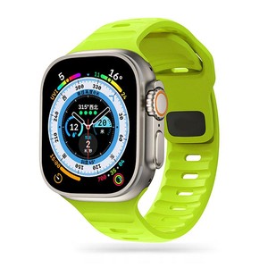 Pasek Apple Watch 4 / 5 / 6 / 7 / 8 / Se / Ultra Tech-Protect Iconband Line (42 / 44 / 45 / 49 Mm) Limonkowy