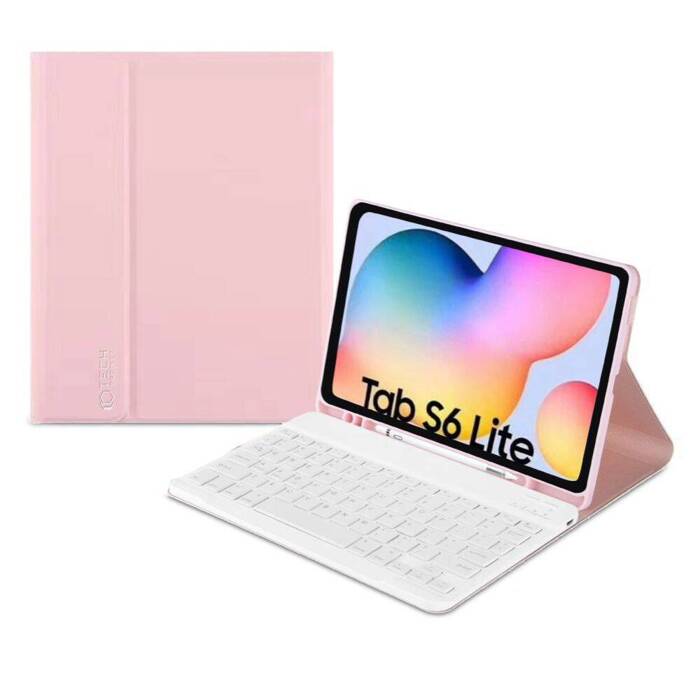 Etui Galaxy Tab S6 Lite 10.4 2020 / 2022 Tech-protect Sc Pen + Keyboard Pink na różowo
