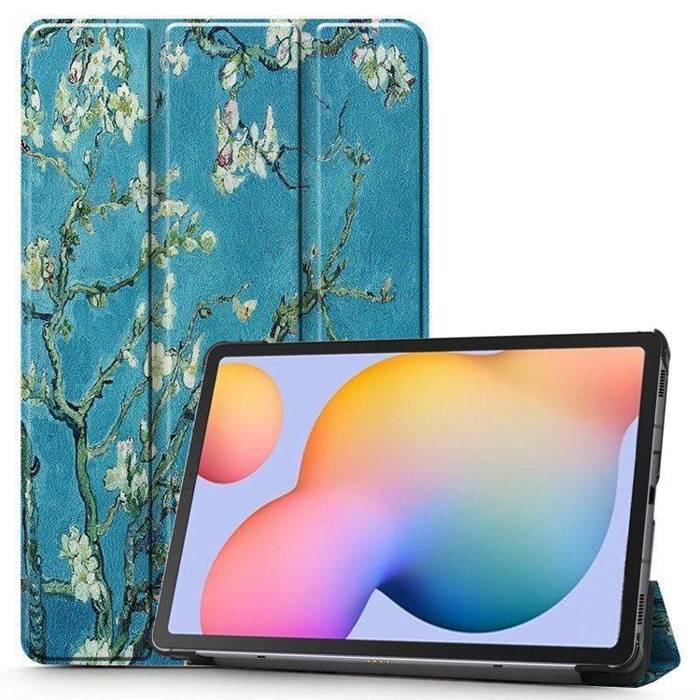 Etui Galaxy Tab S6 Lite 10.4 P610/p615 TECH-PROTECT Smartcase Sakura Niebieskie Case