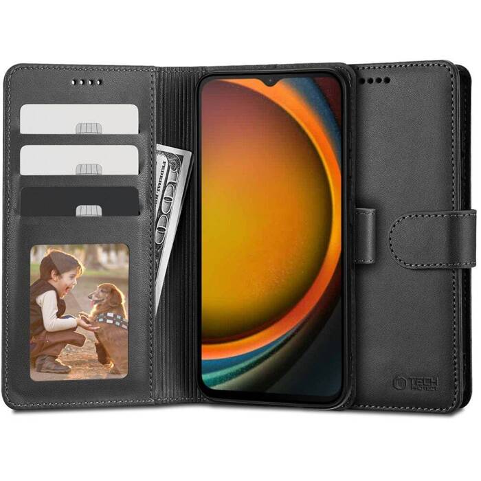 Etui Galaxy Xcover 7 Tech-protect Wallet Black Czarny