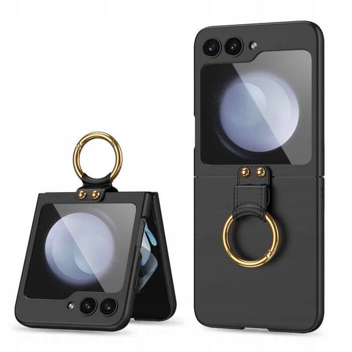 Etui Galaxy Z Flip 5 Tech-protect Icon Ring Case czarny