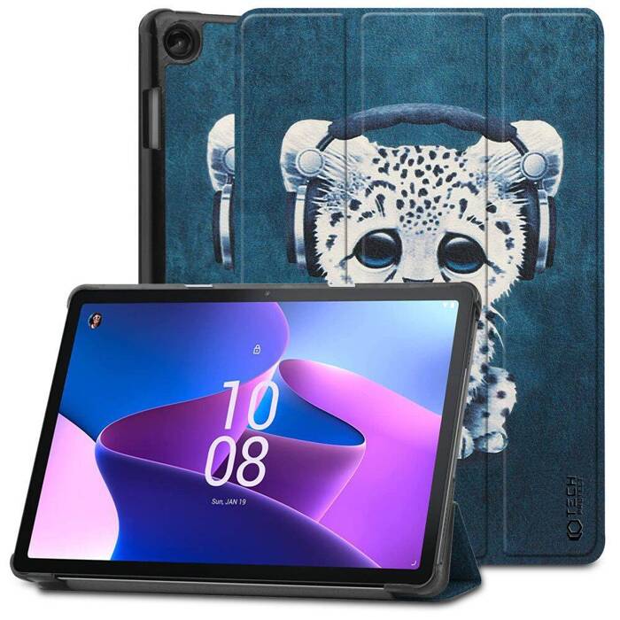 Etui LENOVO TAB M10 10.1 3RD GEN TECH-PROTECT SMARTCASE TB328 SAD CAT Case