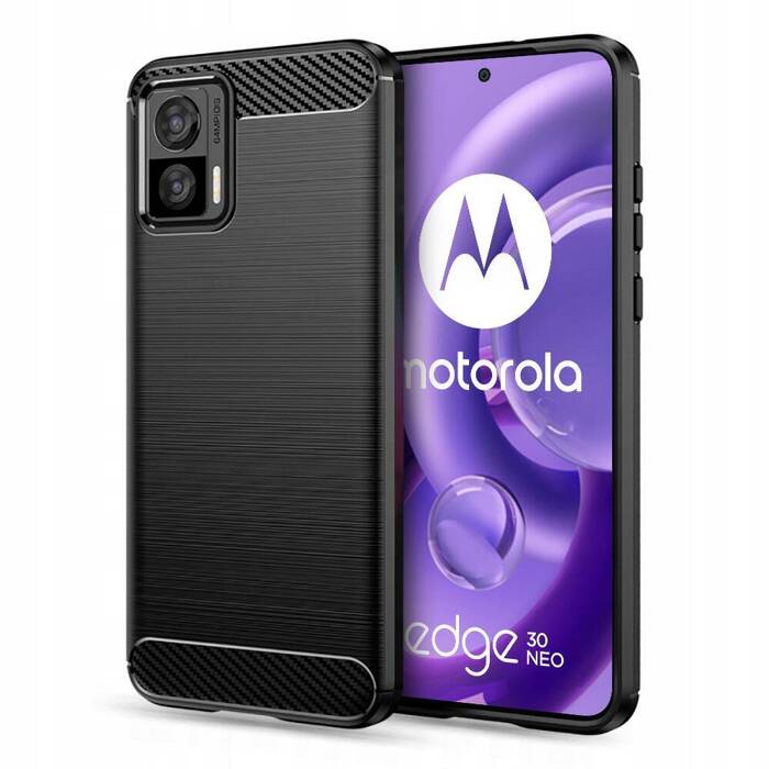 Etui Motorola Edge 30 Neo Tech-Protect Tpucarbon Case Czarny