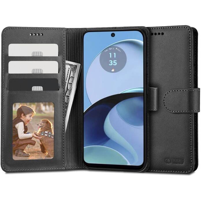 Etui Motorola Moto G14 Tech-protect Wallet Czarny