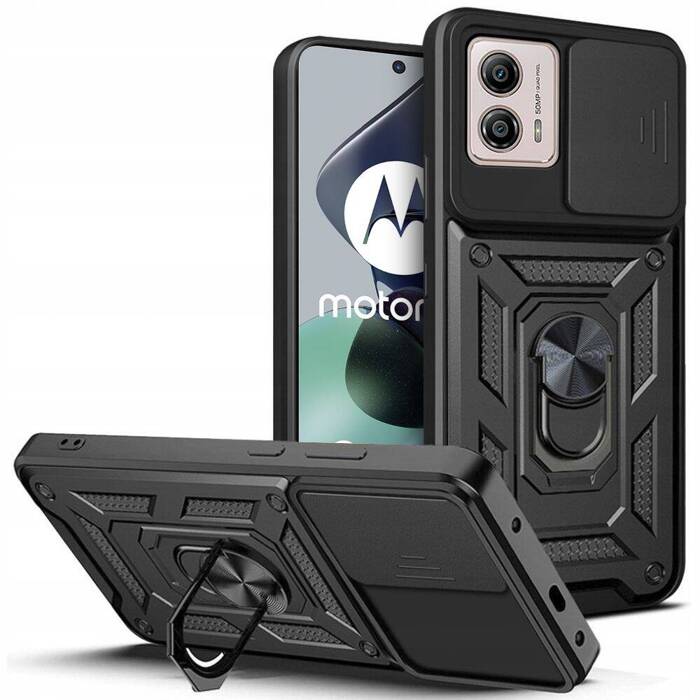 Etui Motorola Moto G53 Tech-protect Camshield Pro 5G Czarny Case
