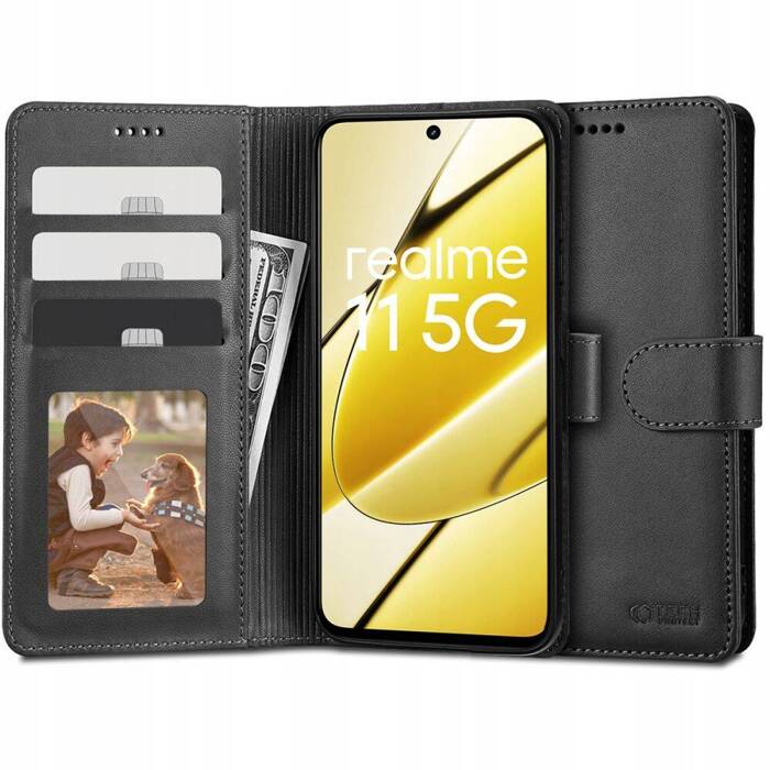 Etui Realme 11 Tech-protect Wallet 5G Czarny
