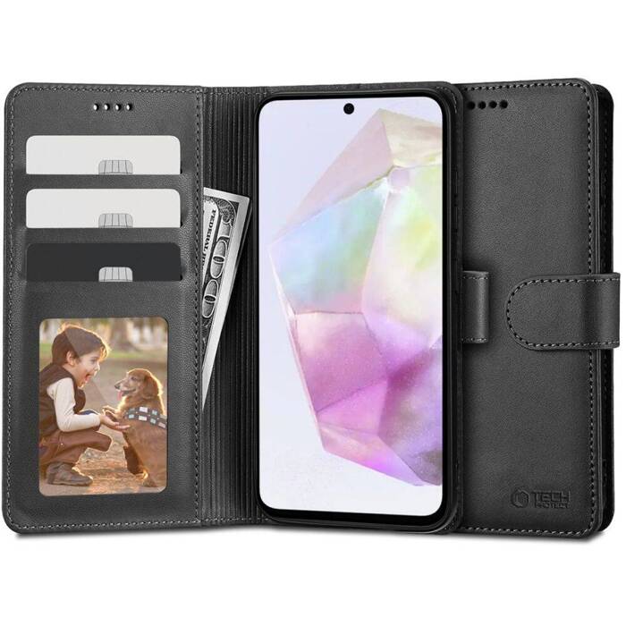 Etui Samsung Galaxy A35 Tech-protect Wallet 5g Case Czarny
