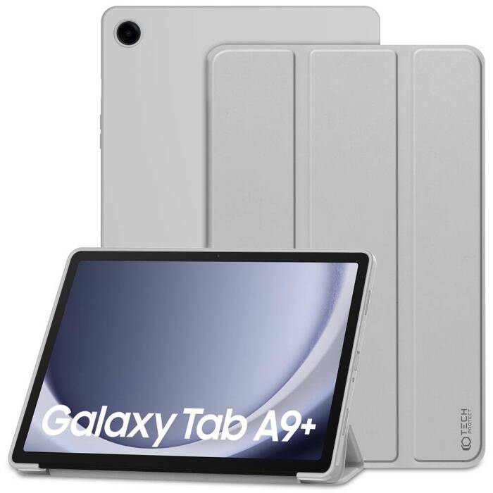 Etui Samsung Galaxy Tab A9+ Plus X210 / X215 / X216 Tech-protect Smartcase szary Case