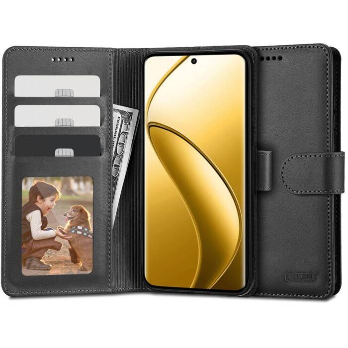 Etui Tech-protect Wallet Realme 12 Pro 5g / 12 Pro+ Plus 5g Black