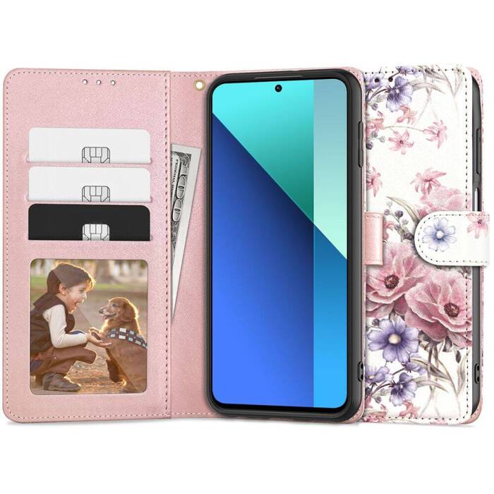 Etui Tech-protect Wallet Xiaomi Redmi Note 13 4g / Lte Blossom Flower Case