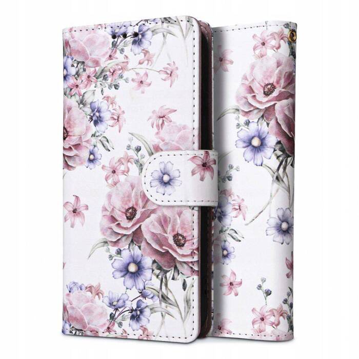 Etui Xiaomi Redmi 12 Tech-Protect Wallet Blossom Flower różowy