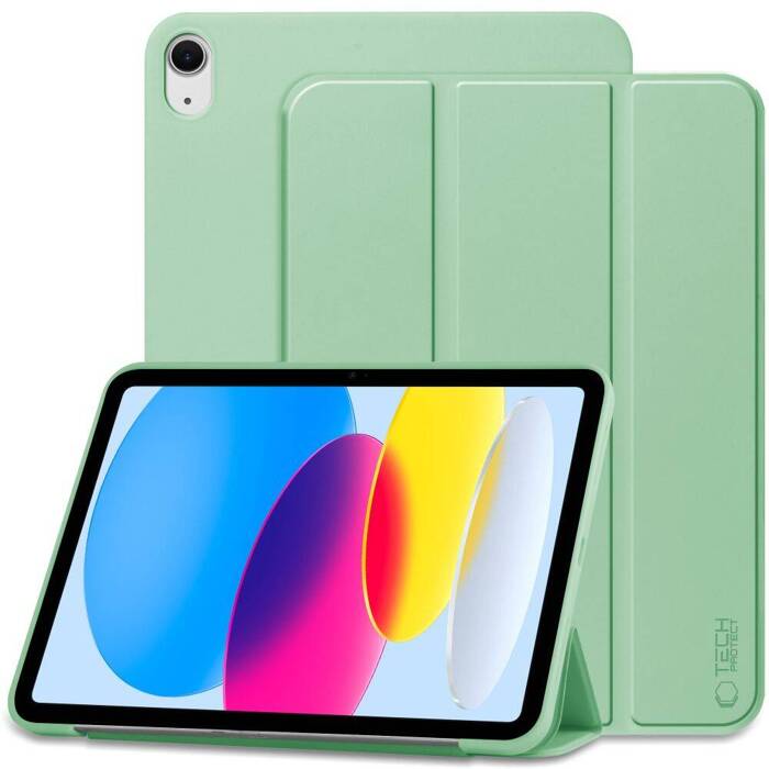 Etui iPad 10.9 Tech-protect Smartcase 2022 zielone matcha