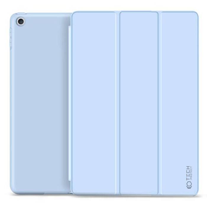 Etui iPad 7/8 10.2 2019/2020 TECH-PROTECT Smartcase Sky Blue Niebieskie Case