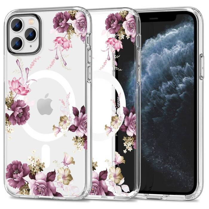 Etui iPhone 11 Pro Tech-protect Magmood Magsafe Spring Floral w kolorze kwiatowym wiosennym