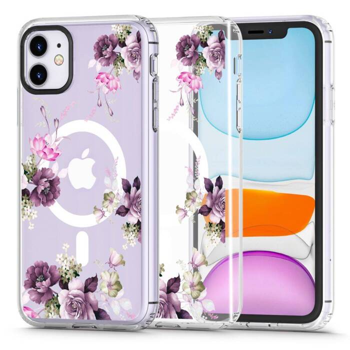 Etui iPhone 11 Tech-protect Magmood Magsafe Spring Floral Wiosenne Kwiaty