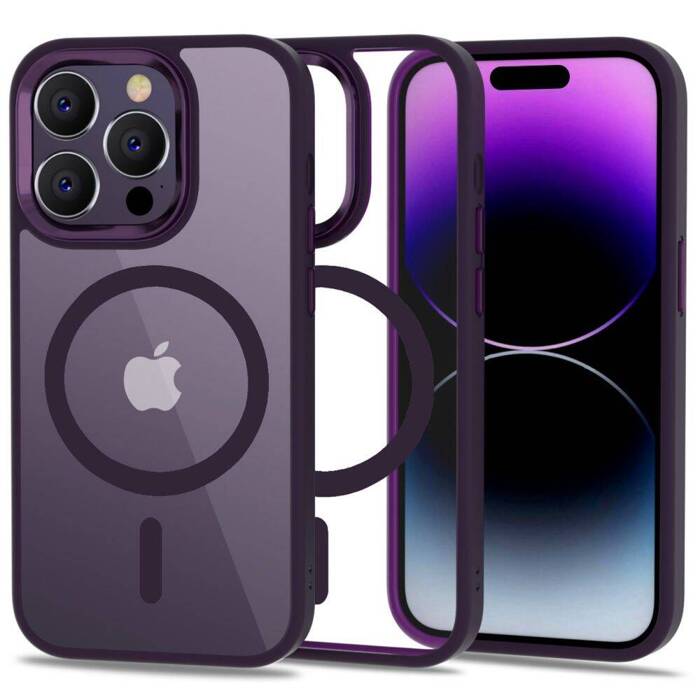 Etui iPhone 14 Pro Max Tech-protect Magmat Magsafe Deep Purple/clear głęboki fiolet/przezroczysty