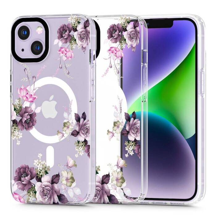 Etui iPhone 14 Tech-protect Magmood Magsafe Spring Floral Wiosenne Kwiaty