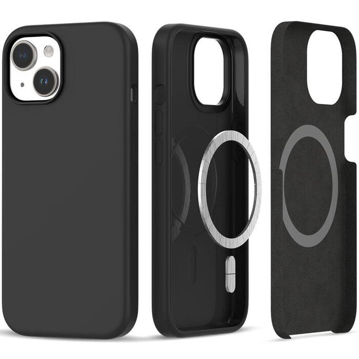 Etui iPhone 15 Plus Tech-protect Silicone Magsafe Case Matte Czarny