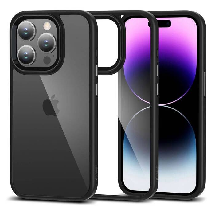 Etui iPhone 15 Pro Max Tech-protect Magmat Case Black/clear czarny/przezroczysty
