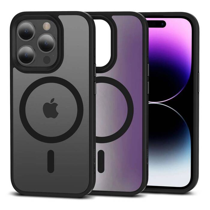 Etui iPhone 15 Pro Max Tech-protect Magmat Magsafe Matte Black Case Czarny Matowy