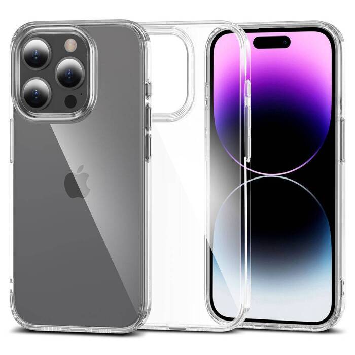 Etui iPhone 15 Pro Tech-protect Flexair Hybrid Clear Case przezroczyste