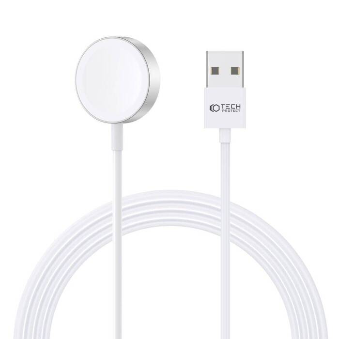 Kabel Magnetyczny Apple Watch Tech-protect Ultraboost Magnetic Charging Cable 120cm biały