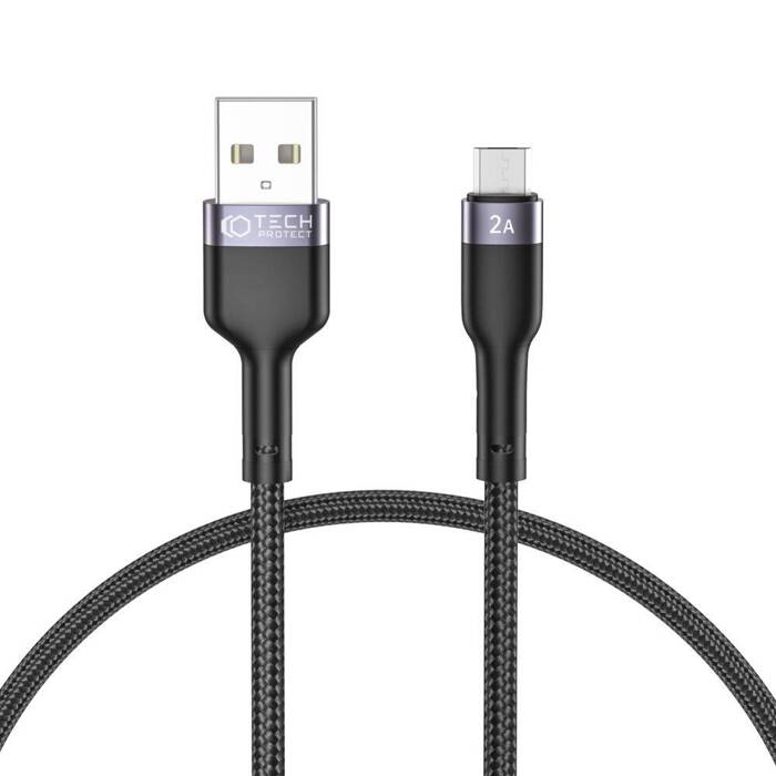 Kabel Micro-USB Tech-Protect Ultraboost 2.4A 25cm czarny