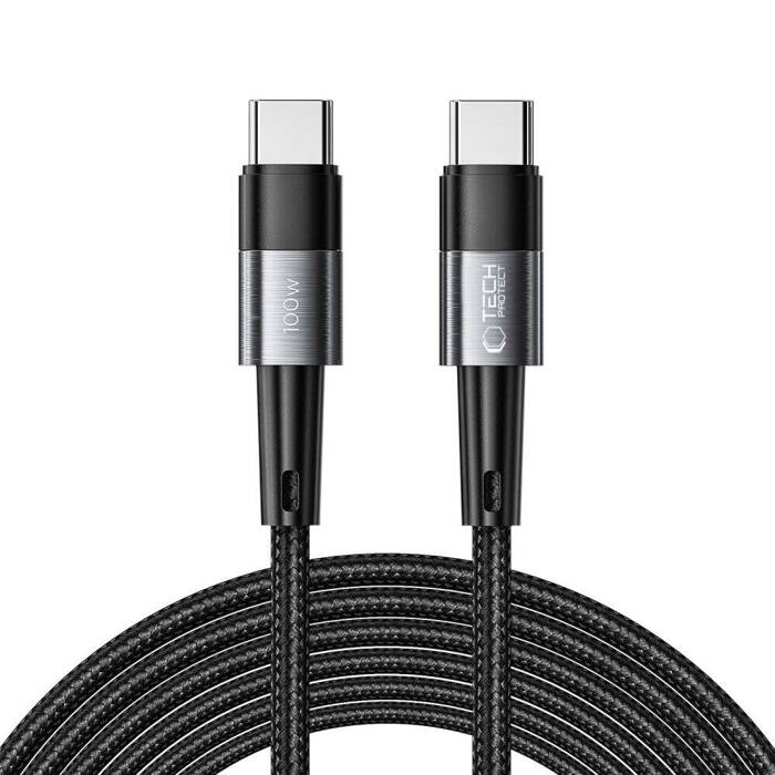 Kabel USB-C Ultraboost Tech-Protect PD100W/5A 300cm szary