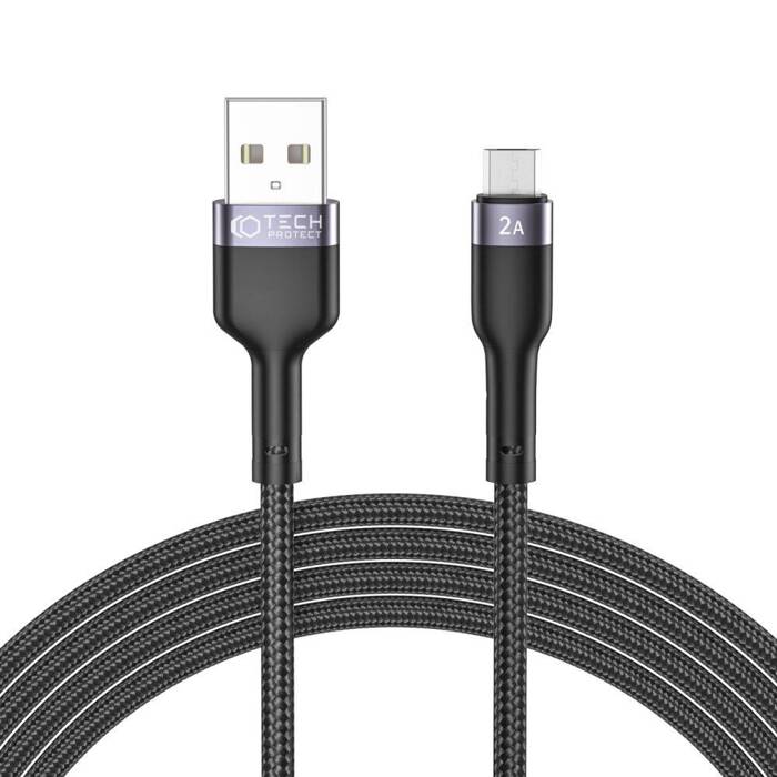 Kabel Ultraboost Tech-Protect Micro-USB 2.4A 200cm czarny