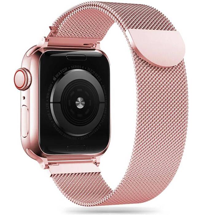 Pasek Apple Watch 1/2/3/4 TECH-PROTECT Milaneseband 38/40 Mm Różowy Rose Gold