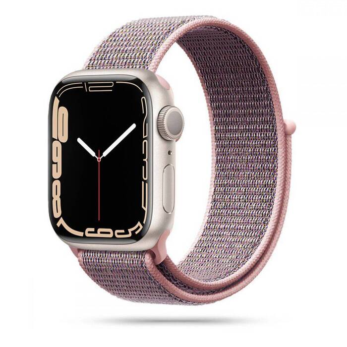 Pasek Apple Watch TECH-PROTECT Nylon 1/2/3/4/5/6 (38/40MM) Różowy Sand