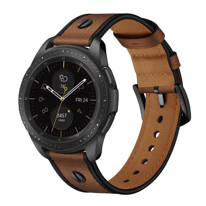 Pasek Samsung Galaxy Watch 3 TECH-PROTECT Screwband Brown brązowy