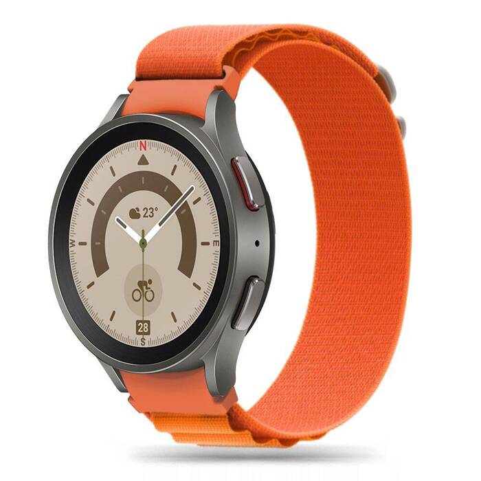Pasek Samsung Galaxy Watch 4 / 5 / 5 Pro (40 / 42 / 44 / 45 / 46 Mm) Tech-Protect Nylon Pro Pomarańczowy