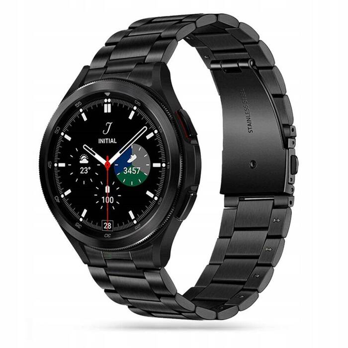 Pasek Samsung Galaxy Watch 4 TECH-PROTECT Stainless 40 / 42 / 44 / 46 MM Czarny