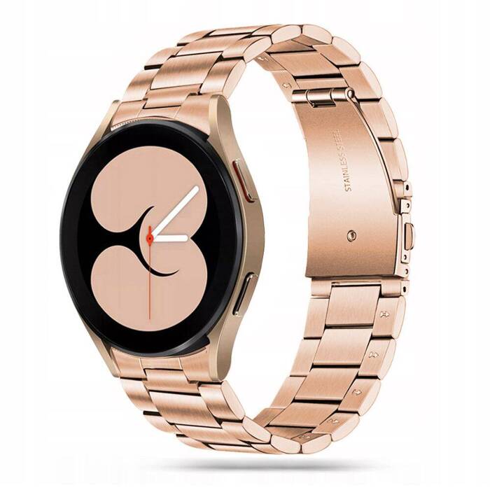 Pasek Samsung Galaxy Watch 4 TECH-PROTECT Stainless 40 / 42 / 44 / 46 MM różowe złoto